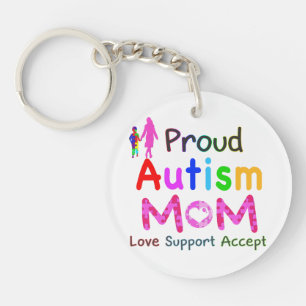 Porte-clefs Fière maman de l'autisme