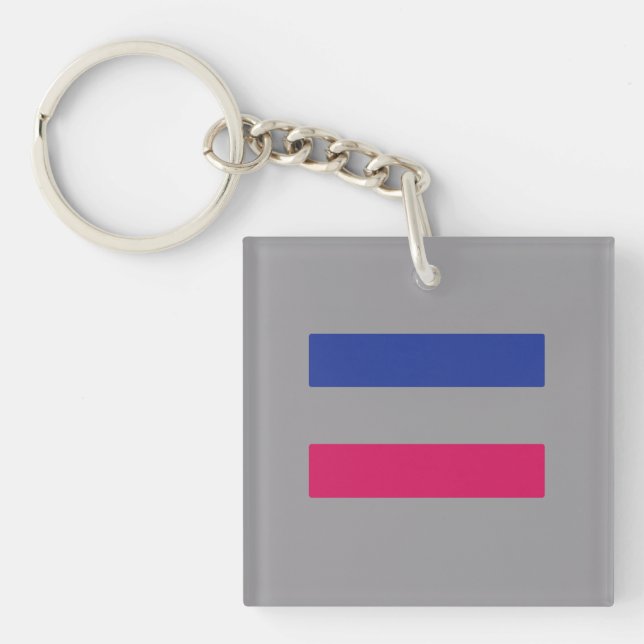 PORTE-CLEFS FIERTÉ ANDROGYNE (Devant)