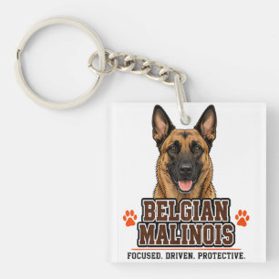 Porte-clefs 🐾 Fierté de la famille du propriétaire de Malinoi