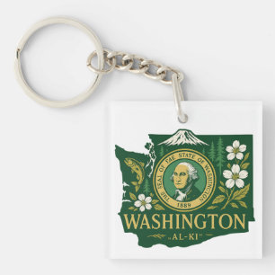 Porte-clefs fierté de l'État de Washington