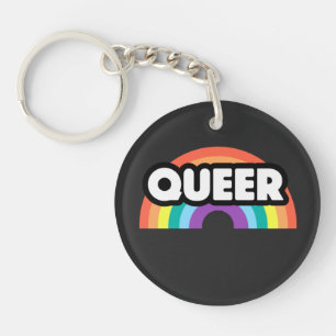 Porte-clefs fierté - L'amour arc-en-ciel gay est amour. Porte-