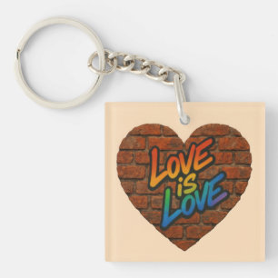 Porte-clefs Fierté L'amour coloré est l'amour
