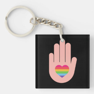Porte-clefs Fierté lgbtq queer love. rainbow color key