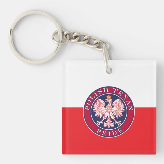 Porte-clefs Fierté texane polonaise (Devant)