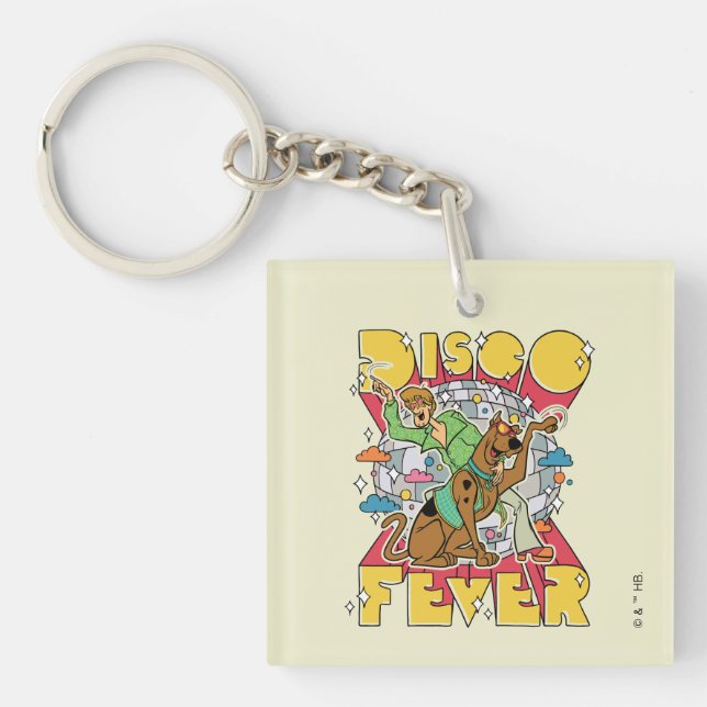 Porte-clefs Fièvre de Disco avec Scooby et Shaggy (Devant)