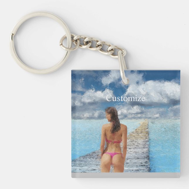 Porte-clefs Fille Bikini Thunder_Cove (Devant)