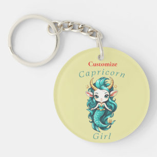 Porte-clefs Fille Capricorne Sirène Thunder_Cove