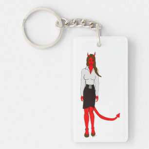 Porte-clefs fille diable
