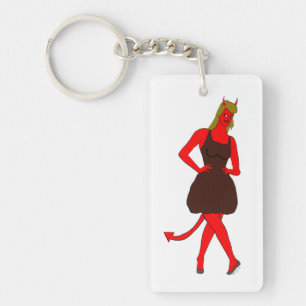Porte-clefs fille diable