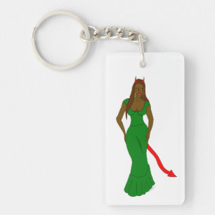 Porte-clefs fille diable