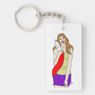 Porte-clefs fille foy