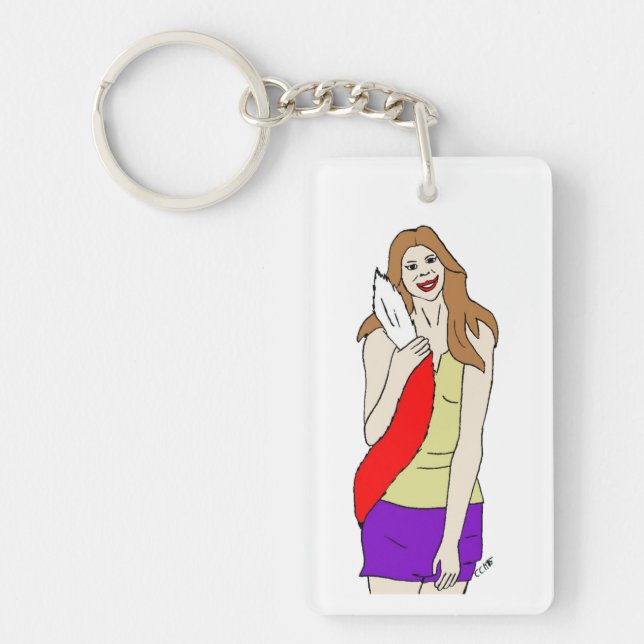 Porte-clefs fille foy (Devant)