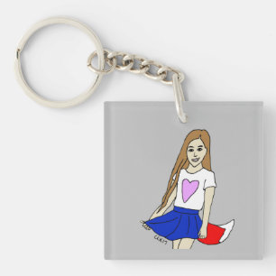 Porte-clefs fille foy