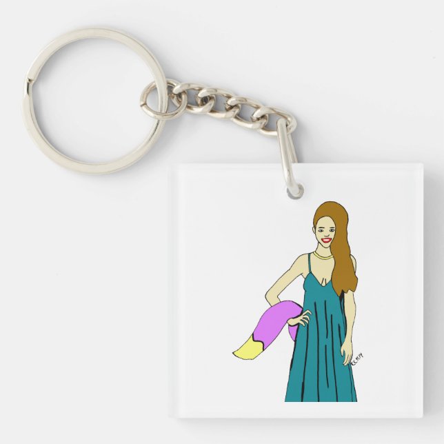 Porte-clefs fille foy (Devant)