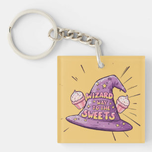 Porte-clefs Fille Halloween - Le chemin du sorcier vers les do