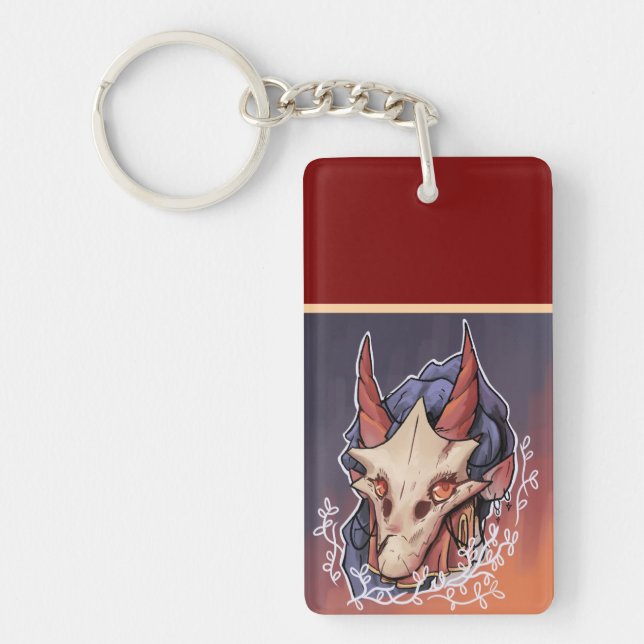 Porte-clefs Fille masquée (Devant)