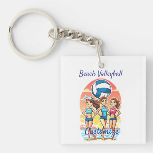 Porte-clefs Filles de beach volley Thunder_Cove