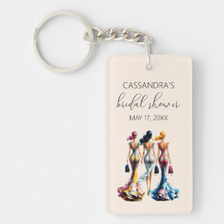 Porte-clefs Filles de tenue élégante Baby Shower de mariage
