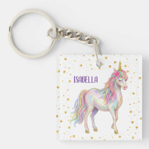 Porte-clefs Filles Licorne Paillettes