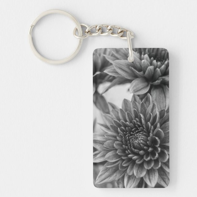 Porte-clefs Filles noires et blanches (Devant)