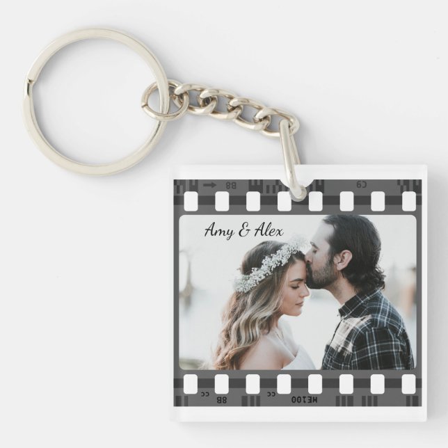 Porte-clefs Film tendance Reel Film Film personnalisable Cadre (Devant)