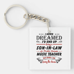 Porte-clefs Fils En Droit De L'Enseignant De Musique Awesome