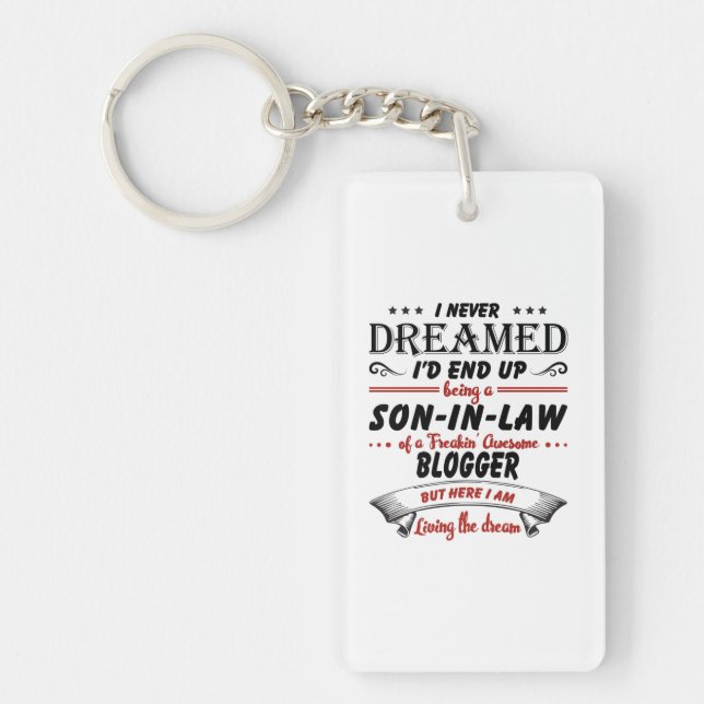 Porte-clefs Fils En Droit D'Un Blogueur Stupéfiant (Devant)