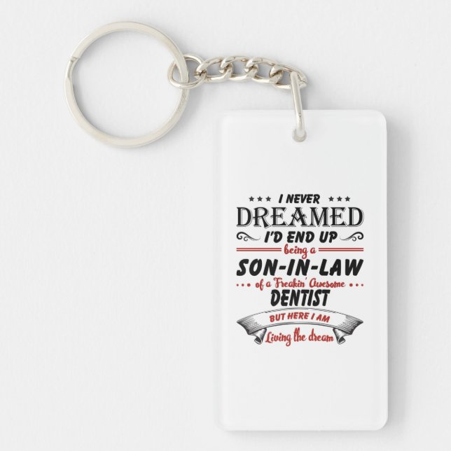 Porte-clefs Fils En Droit D'Un Dentiste Awesome (Devant)