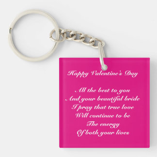 Porte-clefs Fils et fiancée Saint Valentin