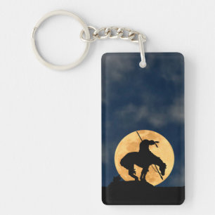 Porte-clefs Fin de la piste avec Pleine lune