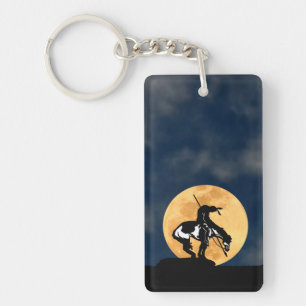 Porte-clefs Fin de la piste avec Pleine lune