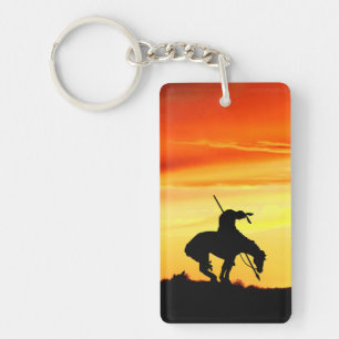 Porte-clefs Fin du sentier avec coucher de soleil