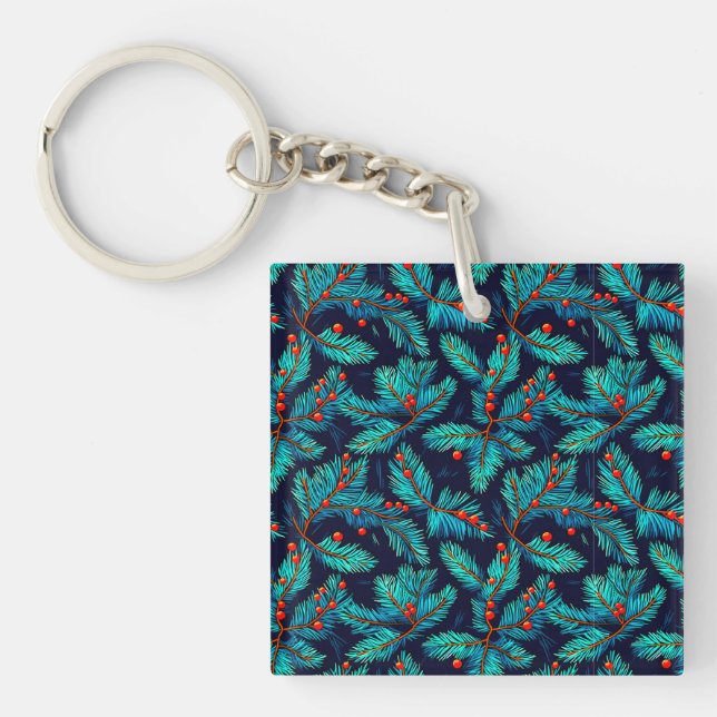 Porte-clefs Fir de Noël Motif-82397 (Devant)