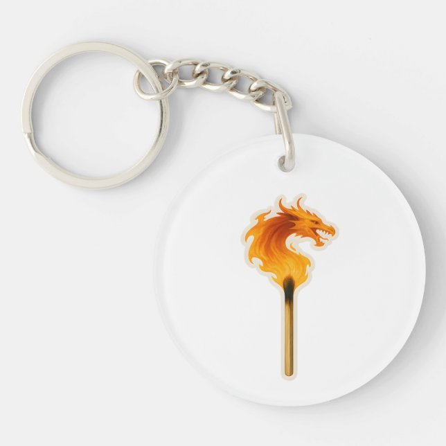 Porte-clefs Fire Dragon Matchstick (Devant)