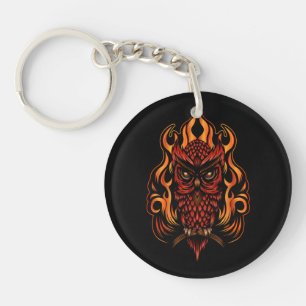 Porte-clefs Fire owl