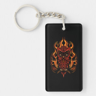 Porte-clefs Fire owl