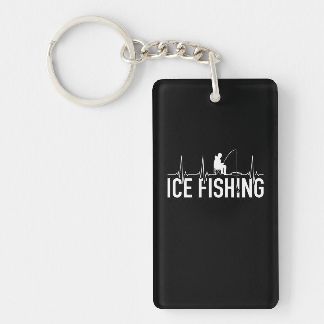 Porte-clefs Fisher Ice Fishing Hearbeat (Devant)