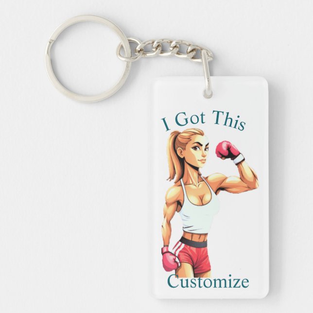 Porte-clefs Fit Female Boxer Thunder_Cove (Devant)