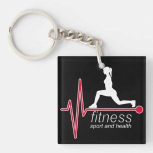 Porte-clefs Fitness girl