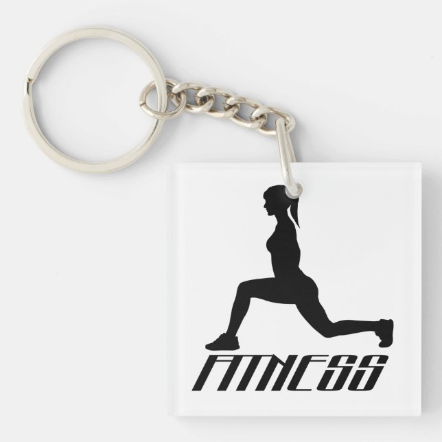 Porte-clefs Fitness girl (Devant)