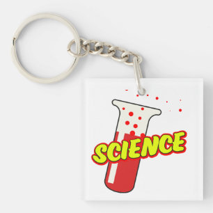 Porte-clefs Flacon de science dessin animé