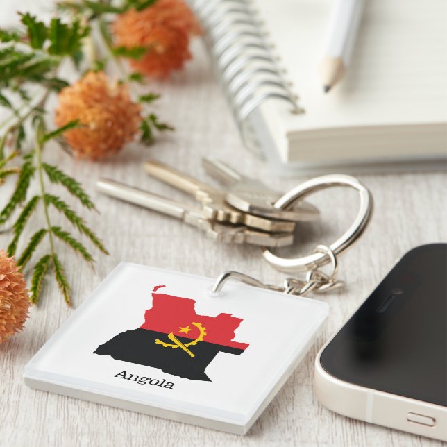 Porte-clefs Flags and countries Angola (Devant Droit)