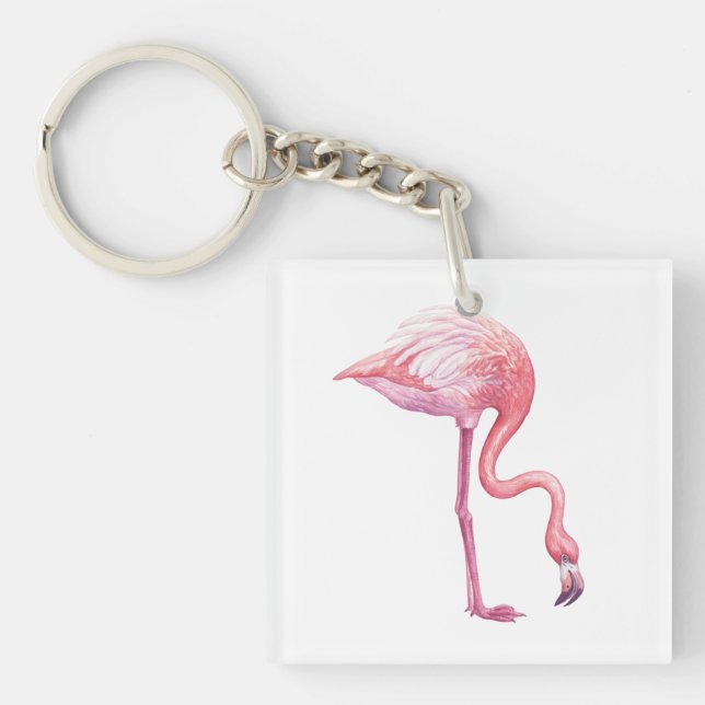 Porte-clefs Flamant rose (Devant)