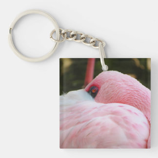 Porte-clefs Flamant rose