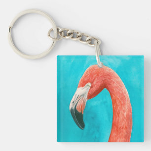 Porte-clefs Flamant rose