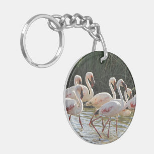 Porte-clefs Flamant rose Bird Office Accueil École Destiny Des