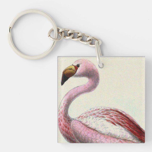 Porte-clefs Flamant Vintage (Devant)