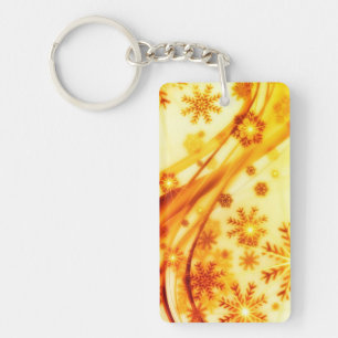 Porte-clefs Flèches de Noël dorées