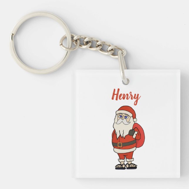 Porte-clefs Flèches de Noël du Père Noël sur mesure (Devant)