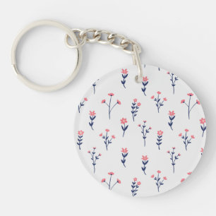 Porte-clefs Fleur botanique Printemps floral Acrylique